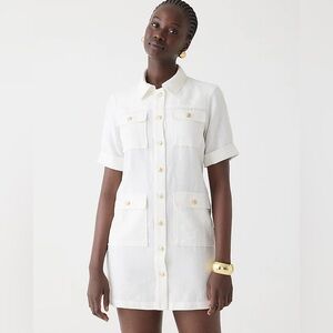 NWT J Crew Gamine shirtdress in linen